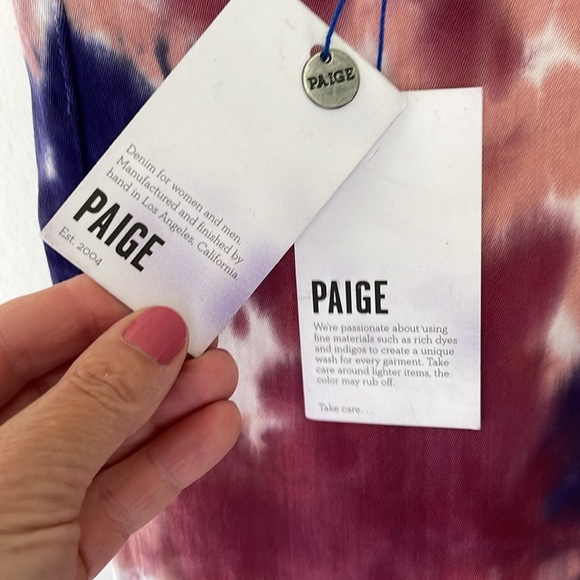 Paige Watercolor Tie Dye Skinny Jeans - Picture 10 of 12